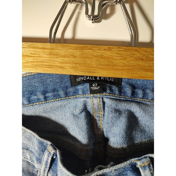 Denim Chaps Style Kendall Custom Cut Biker Jeans Distressed Custom VTG Hippie 27 - Picture 7 of 12